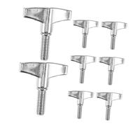 BAZEITFLOW 8pcs Drum Cymbal Stand Wing Nuts Tool Installation Wing Shaped Screws for Easy Angle Versatile Hardware for Studio Stage and Home Use
