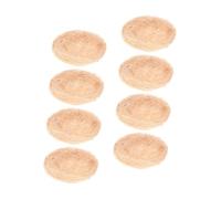 BAZEITFLOW 8pcs Faux Bird Nest Decorative Nesting for Easter Garden Decor Lightweight and Natural Material for Birds and Home Accent