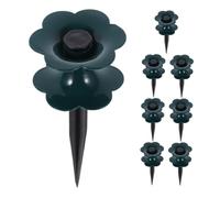BAZEITFLOW 8pcs Heavy Duty Garden Hose Guide Roller with Spike Support for Lawn and Plant Protection Tangle Watering Compatibility Portable and Easy to Install