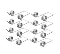 BAZEITFLOW 8pcs Replacement Metal Torsional Springs for Trash Can Lid Repair Small Dual-Twist Springs for Smooth Operation of Kitchen Waste Bin Lids Reliable for Rubbish Bin Maintenance