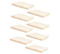 BAZEITFLOW 8pcs Saliva Wipes Double-Layer Cotton Towels for Face Muslin Cloths for Newborn Feeding and Cleaning Solid Saliva Towels for Boys and Girls