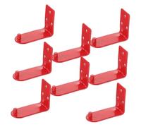 BAZEITFLOW 8pcs Shape Fire Extinguisher Wall Hooks Brackets for Secure Mounting in Homes Offices Vehicles Boats Practical Fire Safety Holder