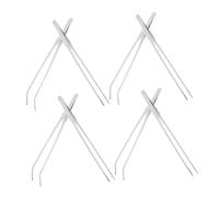 BAZEITFLOW 8pcs Stainless Steel Reptile Feeding Tongs for Aquarium and Terrarium Multipurpose Straight and Curved Tweezers for Fish Lizard Snake Bearded Dragon Aquascaping and Pet Care Tools