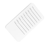 BAZEITFLOW Acrylic Eyelash Display Tray with Scale Anti-break Lash Holder for Eyelash Extension Grafting Professional Handheld Lash Plate and Storage