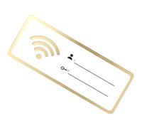 BAZEITFLOW Acrylic Free Wifi Sign with Erasable Password Feature and Unique Decoration for Public Toilet Or Scenic Spot Guest Room Essentials