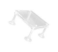 BAZEITFLOW Acrylic Submersible Pump Bracket with Suction Cup for Fish Tanks Heightening Water Pump Holder with Good Stability and Fixing Function for Aquarium Water Change