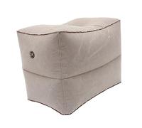 BAZEITFLOW Adjustable Inflatable Foot Rest Pillow for Airplane and Train Travel Two Inflating Leg Support with Lightweight PVC Flocking Material and Portable Storage Bag Travel Essential for