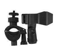 BAZEITFLOW Adjustable Microphone Holder Clip with Reliable Tripod Base Mic Clamp for Desk and Tabletop Portable Mic Stand Compatible with Various Microphones for Live Streaming and Recording