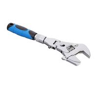 BAZEITFLOW Adjustable Ratchet Wrench Telescopic Spud Wrench with Rotatable Flex Head Reversible Dual Mode Polished for Home Car and Mechanical Maintenance