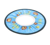 BAZEITFLOW Adjustable Shower Hat Ear Protection Bathing Cap with Cartoon Print for Hair Washing and Haircut Soft Comfortable Blue Bath Visor Prevents Water and Shampoo Irritation