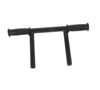 BAZEITFLOW Adjustable Stroller Armrest Replacement Stroller Bumper Handle, Flexible Black Stainless Steel and Plastic with 28mm Clamp Inner Diameter, Simple Design for Travel and Everyday