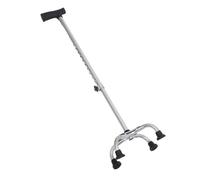 BAZEITFLOW Adjustable Telescopic Walking Stick for Men and Women Durable Stainless Steel Non Slip Four Prong Base for Enhanced Stability Mobility Aid for Seniors and Disabled Users