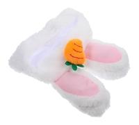 BAZEITFLOW Adorable Plush Cartoon Pet Hat with Rabbit Ears for Small Dogs and Puppies, Lightweight Fancy Dress Accessory for Festivals and Holidays, Simple and Generous Design with Delicate