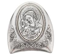 BAZEITFLOW Alloy Blessed Mary Statue Religious Figurine Marian Sculpture for Home Altar Tabletop Decor Inspirational Catholic Devotional Ornament