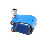 BAZEITFLOW Alto Saxophone Ligature Clip U-shaped Soft Leather Clamp Blue Replacement Accessory Easy to Install for Saxophone Players Practical Idea