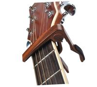 BAZEITFLOW Aluminum Alloy Folk Guitar Capo Rosewood Tone Clamp Change for Acoustic Ukulele Violin Bass Wear-resistant Instrument Accessory