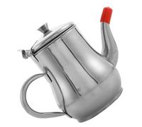 BAZEITFLOW Anti-spill Oil Pot Cooking Oils Containers Grease Container Strainer Filter Kitchen Bottles Stainless Filter Pot Shaped Stainless Steel Silver