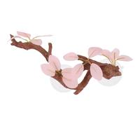 BAZEITFLOW Artificial Resin Branch for Reptile Terrarium, Aquarium Tree Root Decoration with Sucker Cup, Fish Tank and Lizard Habitat Accessory, Sturdy Resin Craft for Reptile Plants