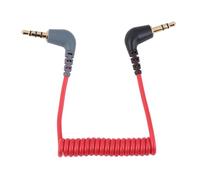 BAZEITFLOW Audio Transformation Cable for Microphone Red Stereo Jack Cord with Conductive Plug for Outdoor Use Compatible with Smartphones Computers and Audio Players
