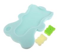BAZEITFLOW Baby Bath Sponge Mat Support for Newborns and Toddlers Mint Green Sponge Bath Seats Soft Non-Slip for Tub and Sink Use Random Color