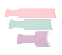 BAZEITFLOW Balayage Paddle Hair Dye Tools 3Pcs Assorted Color Plastic Highlighting Board for Even Color Application Portable Design Professional Salon Use and Home DIY