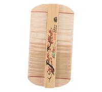 BAZEITFLOW Bamboo Double-sided Comb for Thick Hair with Ultra-fine Teeth for Dandruff Removal and Gentle Scalp Scraping Grooming Tool for Cats Dogs and Pets Classic Natural Hair Care Design