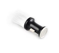 BAZEITFLOW Barber Duster Brush with Talcum Powder Dispenser Flat Neck Hair Cutting Brush for Stylists and Barbers Durable Salon Tool for Quick Hair Removal