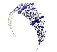 BAZEITFLOW Baroque Rhinestone Alloy Headband Tiara for Women Elegant Bridal Hair Loop Accessory for Weddings Birthdays and Parties