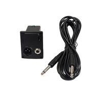 BAZEITFLOW Battery Box with Pin B Type Output Jack for Acoustic Guitar Bass Ukulele Active Pickup Eq Equalizer and Guitar Amp Cable Lead Cord Flat Mounting Power Supply Holder for Electric