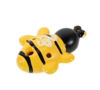 BAZEITFLOW Bee Shape Ceramic Ocarina for Beginners Authentic Traditional Chinese Alto C Flute Portable Lightweight Wind Instrument for Adults Yellow