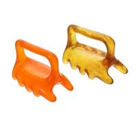 BAZEITFLOW Beeswax Resin Massage Tools for Shoulder and Back Sturdy Manual Gua Sha Massager for Anxiety Relief and Circulation Boost During Travel Random Color