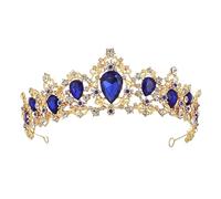 BAZEITFLOW Big Crown Bride Women Headpiece Vintage Queen Tiaras Crown And Party Accessories Rhinestone Baroque Fashion Headwear