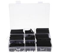 BAZEITFLOW Black Heat Shrink Tubing Kit Assorted Electrical Insulation Sleeves DIY Wire Protectors with Adhesive Seal for Cable Repair and Mechanical Protection