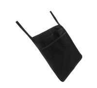 BAZEITFLOW Black Stroller Hanging Storage Bag with Rain-Protective Zipper Fit Pushchair Organizer Tote for Diapers and Umbrella Rear Handle Carrier for Essentials