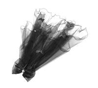 BAZEITFLOW Black Tulle Day Dead Veil for Women Lightweight Gothic Bridal Halloween Butterfly Head Veil Fit Costume Accessory for Bachelorette Party and Themed Events