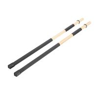 BAZEITFLOW Black Wooden Drum Sticks 19-Bundle Pair for Jazz Drumming and Percussion Use on Stage and Rehearsal