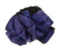 BAZEITFLOW Blue Hair Bun Cover Net for Women Elegant Mesh Hairnet Barrette for Service Staff Ballet Dancers Formal Occasions Stylish Hair Accessory for Work and Daily Use