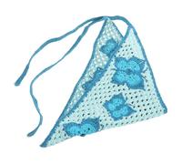 BAZEITFLOW Boho Crochet Butterfly Head Scarf Soft Lightweight Spring Bandana for Women Stylish Knit Hair Accessory Comfortable Skin Friendly Headband