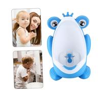 BAZEITFLOW Boy Wall-Mounted Urinal Potty Training Toilet Automatic Drain Blue Urinal for Toilet Training