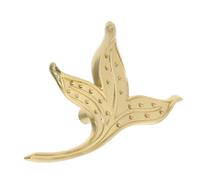 BAZEITFLOW Brass Leaf Cabinet Pull Handle Vintage Decorative Drawer Knobs for Wardrobe Dresser Cupboard Nightstand Smooth Polished Surface Easy Installation Durable Scratch Resistant
