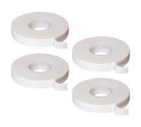 BAZEITFLOW Breathable Guzheng Finger Adhesive Tapes for Learning Guzheng and Pipa 4pcs Made from Elastic Fabric, Cuttable White Tape Comfortable and Non-sticky Musical Instrument