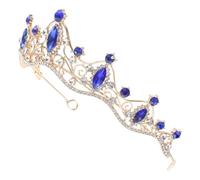 BAZEITFLOW Bridal Tiara Crown Rhinestone Baroque Style Wedding Headdress Headband for Women for Bridal Hair Decor and Special Occasions