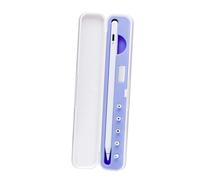 BAZEITFLOW Capacitive Pencil Holder Case for Gen Pencil Silicone Storage Container with Shockproof Scratch Protection Compact Violet Organizer for Touch Pen Safe Keeping