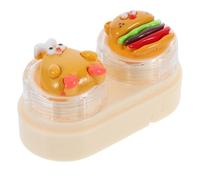 BAZEITFLOW Case and Tweezers with Drawer Design Cute Cartoon Abs Material for Lens and Versatile Use, for Study and Other Occasions
