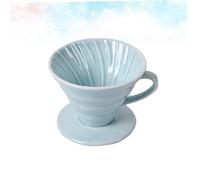BAZEITFLOW Ceramic Coffee Dripper Cone Shape Filter Cup Handmade Drip Coffee Maker for People Home Office Use Durable Rust Resistant Material with Fine Mouth Pouring Design