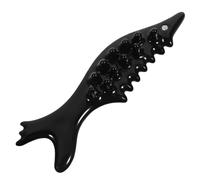 BAZEITFLOW Ceramic Guasha Tool Fish Shape Small Facial Scraping Massage Board Reusable Muscle Scraper for Face Neck