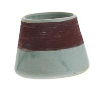 BAZEITFLOW Ceramic Match Holder with Striker Painted Storage Jar for Living and Incense Burning Decorative Canister for Safe Matchstick Organization and Easy Lighting