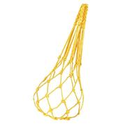 BAZEITFLOW Chicken Vegetable String Bag Nylon Feeding Net Hook Hanging Fruit Basket for Outdoor Poultry Foraging and Feeding Yellow