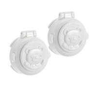 BAZEITFLOW Child Proof Start Button Protection Cover Washing Machine for and Washer 2pcs White Abs Child Safety Lock with Cartoonish Appearance Attractive Design, Car, for Dusty