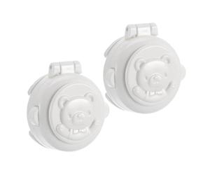 BAZEITFLOW Child Proof Start Button Protection Cover Washing Machine for and Washer 2pcs White Abs Child Safety Lock with Cartoonish Appearance Attractive Design, Car, for Dusty
